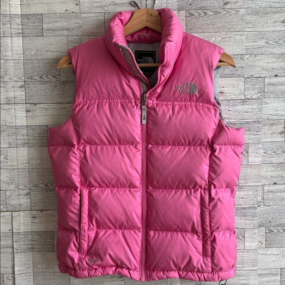 The North Face Pink 700 Down Puffer Vest Women's Small hiking gorpcore‎ cabin